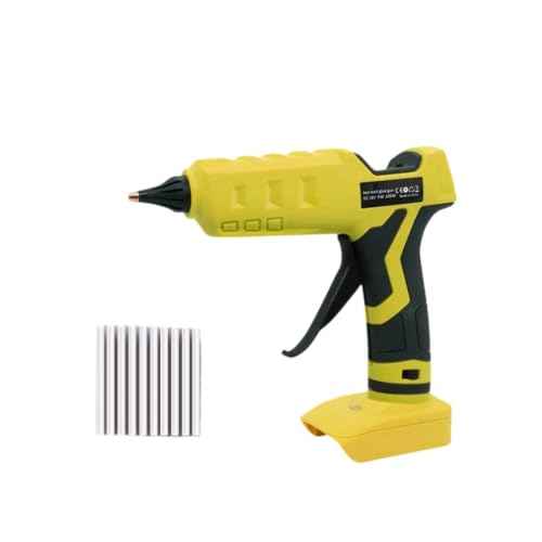 FytStycale Cordless Glue Hot Melt with Digital Readout and Push Button Controls Rapid Heating Copper Ceramic Body includes Glue Sticks suitable for household repairs school crafts studio use