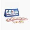 FytStycale Word Building Desktop Pocket Chart Foldable Desktop Pocket Chart Double-Sided Toy for Kindergarteners, Teachers, Preschool, Homeschool