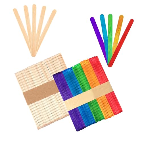 G4GADGET 80PCS Wooden Lollipop Sticks – Natural Craft Lolly Sticks for Cake Pops, DIY Arts & Crafts, Popsicle Sticks for Kids & Adults, Eco-Friendly Wooden Sticks for Home and School Projects