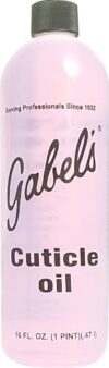 Gabel's Cuticle Oil Pink (16oz) Authentic Manufacturer Direct has Gabel's logo in black label