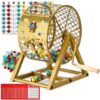 GADFISH 12" Bingo Game Set, Bingo Sets Adults for Large Group Seniors, 0.78" Bingo Balls with Steel Cage, 30 Cards, Board and Chips for Adults Parties, Game Night, Community