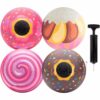 Gaga Ball 8.5 Inch Playground Balls - 4 Pack Sweets Set with Air Pump - Durable Rubber Balls for Summer Camp, Recess, Dodgeball, Kickball & Backyard Games. Outdoor Toys & Birthday Gifts for Kids