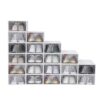 Gagalayong Stackable Shoe Boxes, 20 Pack Flip Top Clear PP Organizer, White