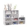 Gagalayong Stackable Shoe Storage Cubes, 16Clear Door Shoe Organizer, White