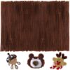 GAGANIU 200pcs Pipe Cleaners, Pipe Cleaners for Crafts, Craft Supplies Chenille Stems for Art&Craft Christmas DIY Projects(12inch*6mm,Brown)