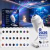 Galaxy Projector Night Light, 2-in-1 Holographic Star 5d Projector Plug and Play hd Star Smart Dynamic Ceiling Projectors Lamp 360° Space Starry Sky USB Projection (24 Projection Films)