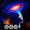 Galaxy Projector Night Light with 15 Films, USB Star Ceiling Projector