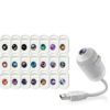 Galaxy Projector Star Night Light, 360° Flexible Gooseneck Ceiling Nebula Lamp for Room Decor, Touch Control Dimmable Ambient Space Projection, 2-in-1 USB (D)