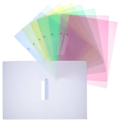 GALPADA 8pcs A4 Plastic File Folders with Swing Clip for Document Organization, Sturdy Material and Space Optimization, Professional and Stylish Design for Business and School Use