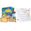 GAMENOTE Double Sided Magnetic Letter Board+JoyCat Seek & Find Game Books - Preschool Learning Activity for Toddlers & Kids Ages 3-5, Travel Activities Toys for Road Trip Car Airplane