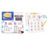 GAMENOTE Magnetic Number Tracing Board + JoyCat Preschool Learning Activities 48 Reusable Pages, Handwriting Practice for Kids Toddlers, Tracing Letter Number Workbooks