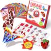 GAMENOTE Origami Kit for Kids Ages 8-12, 54 Projects, 120 Sheets with Book
