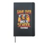Game Over, Back To School 2026 Custodian Gaming Hardcover Journal, Black
