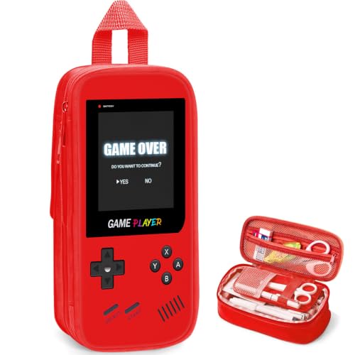 Gamer Pencil Case for Boys - Large Boys Pencil Pouch for School Supplies, Portable Video Game Pen Bag with Zipper, Big Capacity Pen Box, Compartments Stationary Organizer for Kids Teens Adults