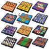 Gamie Magnetic Board Travel Games for Kids, Includes 12 Retro Fun Games - 5" Compact Design, Individually Boxed Travel Essentials for Kids 4-8, 8-12, Road Trip/Airplane/Camping, for All Ages