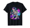 Gaming Skeleton Gamer Costume Boys Halloween Controller T-Shirt