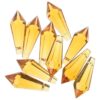 GANAZONO 10pcs Elegant Glass Teardrop Pendant Prisms for Chandelier and Bead Curtain, Featuring Excellent Light Refraction and Easy Installation for Decorative Setups and Lighting