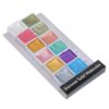 GANAZONO 1 Box Pearlized Solid Watercolor Pigment Set for Painting and Manicure, Convenient to Use Color Powder with Shimmer Effect for Craft and Nail Decoration