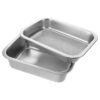 GANAZONO 3pcs Stainless Steel Plant Germination Tray with Enhanced Root Growth and Automatic Drainage Control, Reinforced Base Mesh Sprouting Tray for Flower and Vegetable Seedlings,