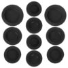 GANAZONO Rubber Piggy Bank Stopper Plugs and Easy to Use Features 10pcs Round Shape with Protective Design Black Color for Money Saving Box Suitable for Piggy Banks and Savings Jars