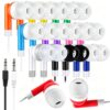 Gaosen Bulk Earbuds Headphones 10 Pack for Classroom Kids Students School, Multi Colored Class Set Wired Earphones for Children Toddler Teens Boys Girls and Adult
