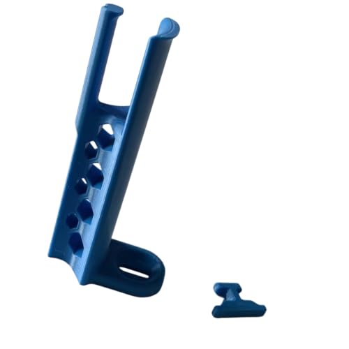 Garage Pegboard Tool Holder Wall Mount, Two-Arm Organizer with Slotted Base for Utility Wall Storage Areas Use Pegboard Tool Holder Mount Utility Hanger Twin Arms Slotted Base Garage Storage Organizer