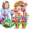 Garbo Star Girl Toys for 3 4 5 6 Year Old Girls Birthday Gift, Flower Garden Building Toys Set for Girls Toddlers Kids Ages 3-5, Building Educational Stem Toys