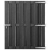 Garden Gate WPC 39.4 inch x 44.1 inch Gray, Durable Weatherproof Outdoor Entry Fence for Backyard, Patio, and Terrace Privacy