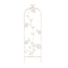 Garden Trellis- for Climbing Plants- Decorative Flower Stem Metal Panel-for Vines, Roses, Vegetable Plants & Flowers by Pure Garden (Antique White)