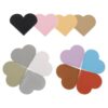 GARIOUANS 12pcs Heart Shape Pu Leather Bookmark Tear Resistant Water Resistant Page Holder for Teachers and Students for School and Study Time