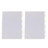 GARIOUANS 2pcs Plastic Classification File Folders for Document Storage and Contract Organization, White Multi-Layer Filing Folders to Keep Papers Neat and Orderly for Home and School Use