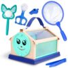 Garma Bug Catcher Kit for Kids, Outdoor Explorer Kit for Toddler with Insect Collection Box Bug Catching Tools and Magnifying Glass Spring Insect Catching Kit Summer Nature Toys Birthday Gifts