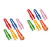Garneck 12 Pcs Plastic Fine Motor Tweezers For Toddler Tools Preschool Fine Motor Activities Crafting Nature Exploration