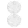 Garneck 2pcs Elegant Embossed Pumpkin Shaped Glass Jewelry Box with Lid for ’s Desk and Rooms, Stable Base Organizer for Necklaces and Jewelry Storage