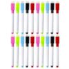 Garneck 30pcs Dry Erase Whiteboard Markers with Eraser, Plastic Material, Comfortable Grip, Easy to Write, for Classroom and Home Use Random Color
