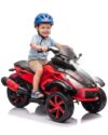 Garvee 12V Kids Electric Ride on Car, Battery Powered Toy Car with 4 MPH Speed Dual Drive Motors 66 Lbs Capacity Toddler Electric Vehicle with Colorful Lights, Music for Ages 3-6, Red