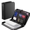 GarveeHome A4 Fireproof Binder Folder, 3-Hole D-Ring w/Writing Board