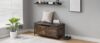 GarveeLife Storage Bench with 2 Safety Hinges, 39.37 Inch Entryway Storage Chest, Farmhouse Shoe Bench with High Load Capacity, for Living Room Bedroom, Vintage