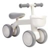 Garvee Toddler Balance Bike for 1-2 Year Olds, 12-24 Months First Ride-On with Adjustable Seat & Front Basket, Safe Pedal-Free Baby Bike for Boys & Girls
