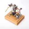 Gasoline Engine Model Kit, Mini Hoglet V-Twin 4-Stroke Air-Cooled V2 Internal Combustion Engine Model for STEM Learning & Physical Experiment Demontration