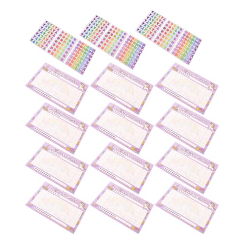 GATHINESS 3 Sets Student Incentive Chart Stickers for Classroom Behavior Tracking Paper Reward Stickers with Star Motivational Design, Encourages Responsibility and Progress Tracking