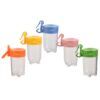 GATHINESS 5pcs Viewers Observation Containers with Hanging Loop Transparent Plastic Specimen Display Boxes for Science Nature Exploration
