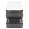 GATHINESS Large Capacity Drawer Storage Box under Table Installation, Black Pp Plastic Desktop Organizer for Stationery and Office Supplies, for Students and Friends