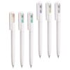 GATHINESS Plastic Hourglass Gel Ink Pen Innovative Design 6pcs with Smooth Writing and Sturdy Build for School Supplies and Office Writing Tools, for Students and Teachers