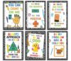 GAVVENN Math Inspirational Canvas Wall Art, 12''x16'' Unframed