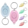 GCXIXPY Mini Keychain Flashlight 6 Pack, 12 Lumen LED Keychain Light Bright with Key Ring, Portable Mini Flashlights Bulk, Small Tiny Keychain Light for Outdoor, Work, Camping & Hiking, 6 Color Shells