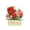 Gearblox Classic Red Rose Mini Flower Potted Bonsai Building Toy