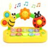 GeeKiPrime Baby Piano Toys 6-12 Months, Light Up Musical Baby Keyboard