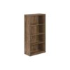 Geelife Bookshelf, Bookcase, Etagere, 5 Tier, 48" h, Office, Bedroom, Brown Laminate, Contemporary, Modern, Particle Board