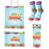 Geiserailie 4 Pcs Funny Bingo Gifts for Women Include 20 oz Stainless Steel Tumbler with Lid and Straw Cosmetic Bag Novelty Crew Socks Tote Bag for Women Bingo Lovers